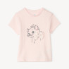 T-shirt manches courtes Marie des Aristochats Disney pour bé