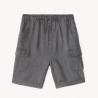 Bermuda style cargo uni pour bébé garçon
