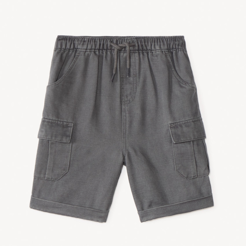 Bermuda style cargo uni pour bébé garçon