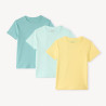 Lot de 3 t-shirt manches courtes uni avec print palmier garç
