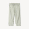 Pantalon droit en toile à rayures verticales pour bébé garço