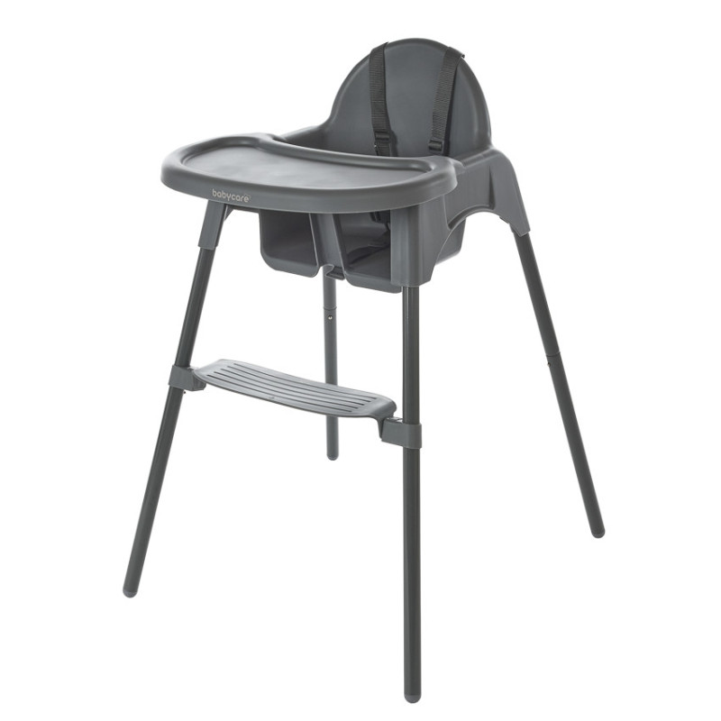 Chaise haute fixe 2 en 1 Capucine 2.0 gris