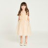 Robe à manches courte à froufrous pailletés fille