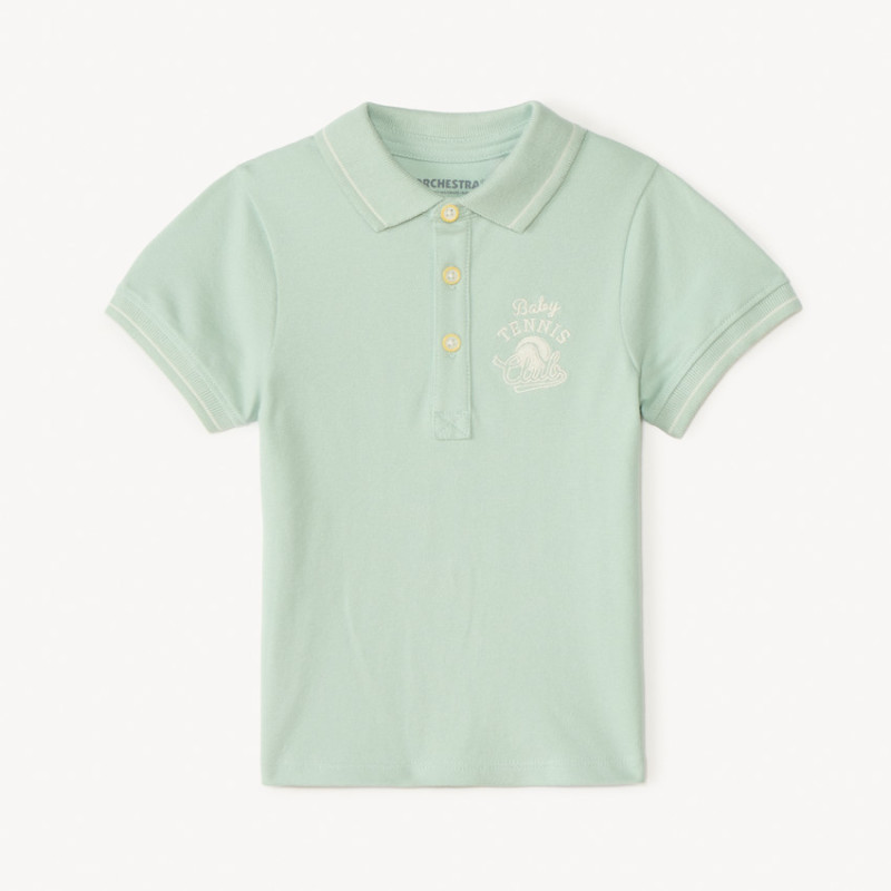 Polo manches courtes broderie tennis pour bébé garçon