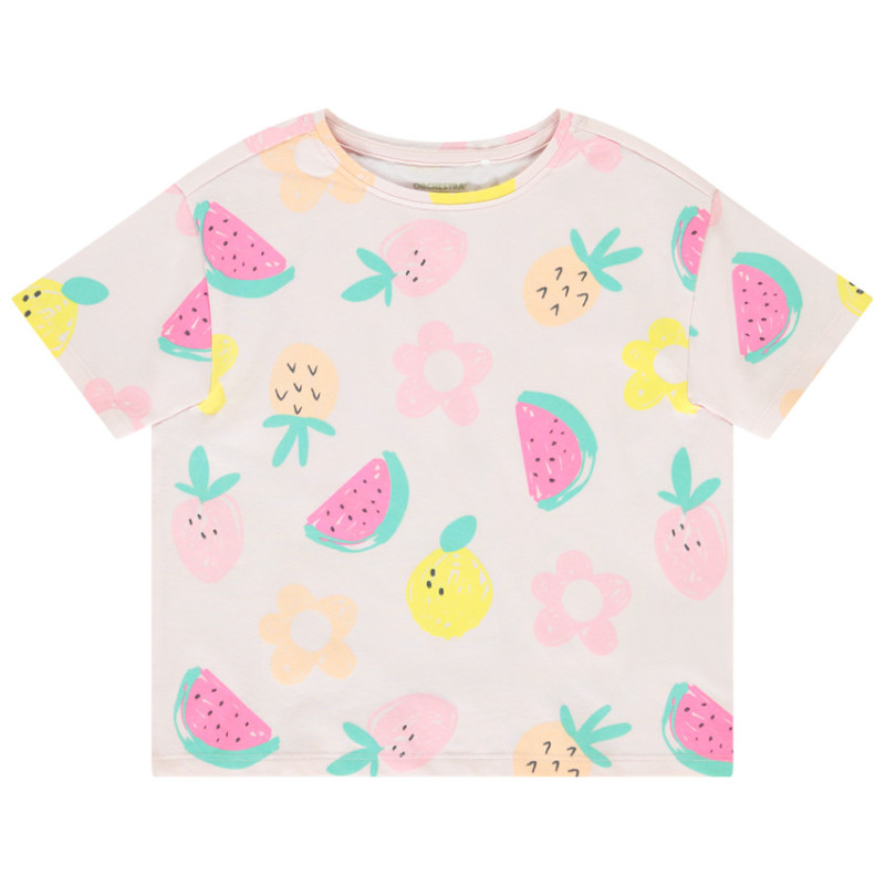 T-shirt manches courtes imprimé fantaisie fille