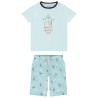 Set pyjama 2 pièces t-shirt + short fantaisie surf garçon