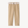 Pantalon droit en toile avec ceinture garçon