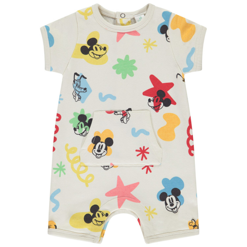 Combinaison courte en molleton Mickey Disney pour bébé garço