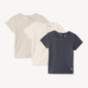 Lot de 3 t-shirts manches courtes unis pour bébé fille