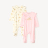 Lot de 2 dors-bien manches longues motifs croissants pour bé