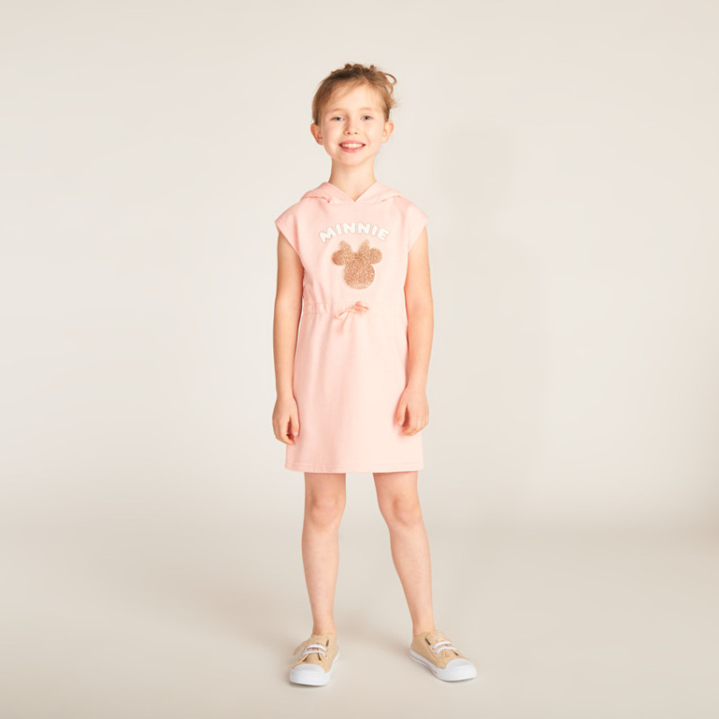 Robe sweat à capuche Minnie Disney fille