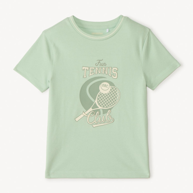 T-shirt manches courtes print tennis garçon