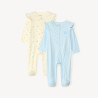 Lot de 2 dors-bien en jersey zippés devant motifs myrtilles 