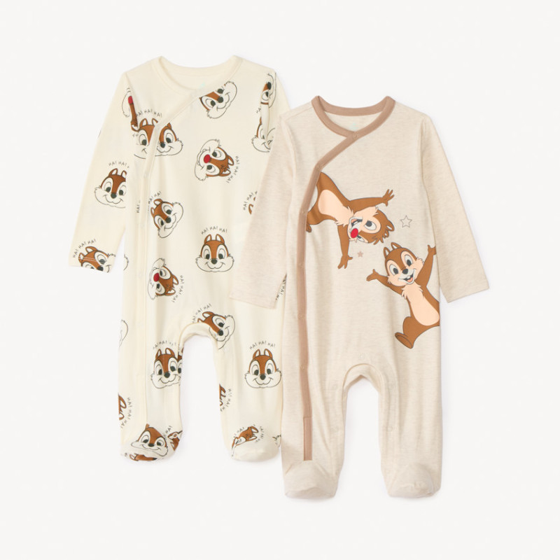 Lot de 2 dors-bien Tic et Tac Disney pour bébé garçon avec o