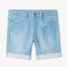 Bermuda en jean avec revers garçon