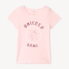 T-shirt manches courtes printé à sequins fille