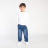 Jean jogger effet denim uni garçon
