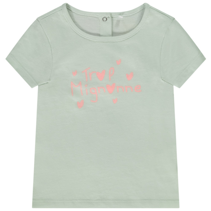 T-shirt manches courtes print fantaisie pour bébé fille