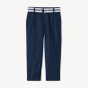 Pantalon droit en toile avec ceinture garçon