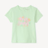 T-shirt manches courtes print fantaisie pailleté pour bébé f