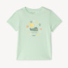 T-shirt manches courtes uni print fantaisie pour bébé garçon