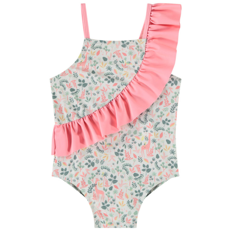 Maillot de bain 1 pièce imprimé floral pour bébé fille