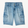 Bermuda style cargo en denim garçon