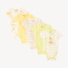 Lot de 5 bodies motifs safari fantaisie pour bébé garçon (ou