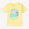 T-shirt manches courtes uni print estival fantaisie garçon
