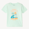 T-shirt manches courtes uni print estival fantaisie garçon