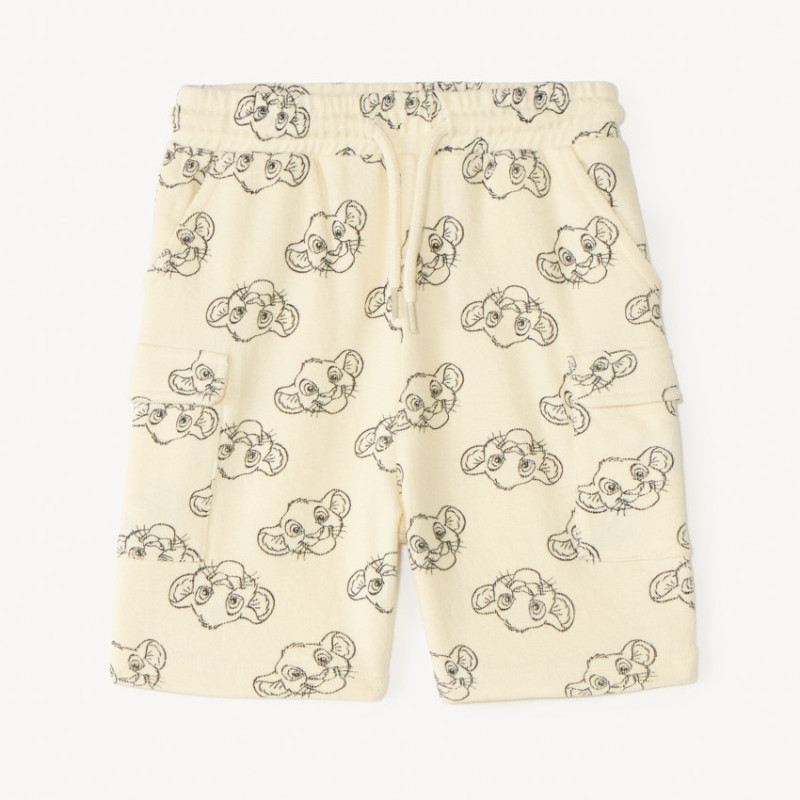 Short style cargo imprimé Le Roi Lion Disney pour bébé garço