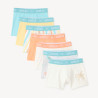 Lot de 7 boxers en jersey motif été garçon