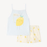 Set de pyjama 2 pièces débardeur + short motifs citron fille