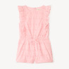 Combishort en broderie anglaise avec volants fille