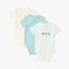 Lot de 3 bodies manches courtes Mickey Disney pour bébé garç