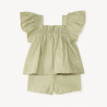 Ensemble court 2 pièces blouse + short pour bébé fille