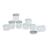 Lot de 8 pots de conservation en verre 4 x 120 ml + 4 x 220 