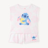 Ensemble 2 pièces t-shirt + short Stitch Disney fille