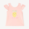 Débardeur à bretelles fantaisie print citron pour bébé fille