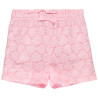 Short uni en broderie anglaise et nœud fantaisie pour bébé f