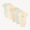 Lot de 5 bodies manches courtes motifs voitures pour bébé ga
