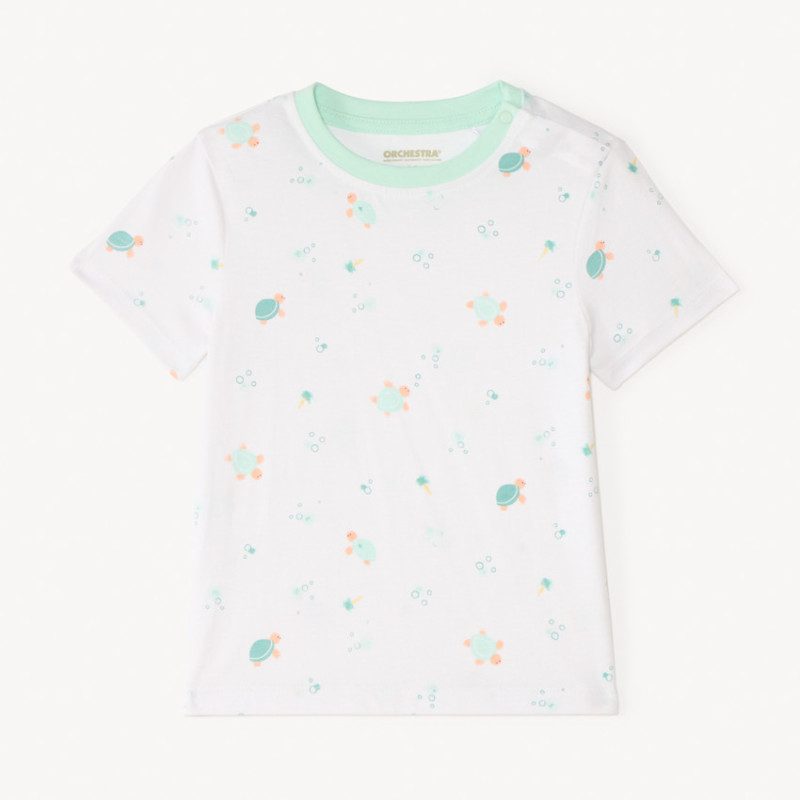 T-shirt manches courtes imprimé tortues pour bébé garçon