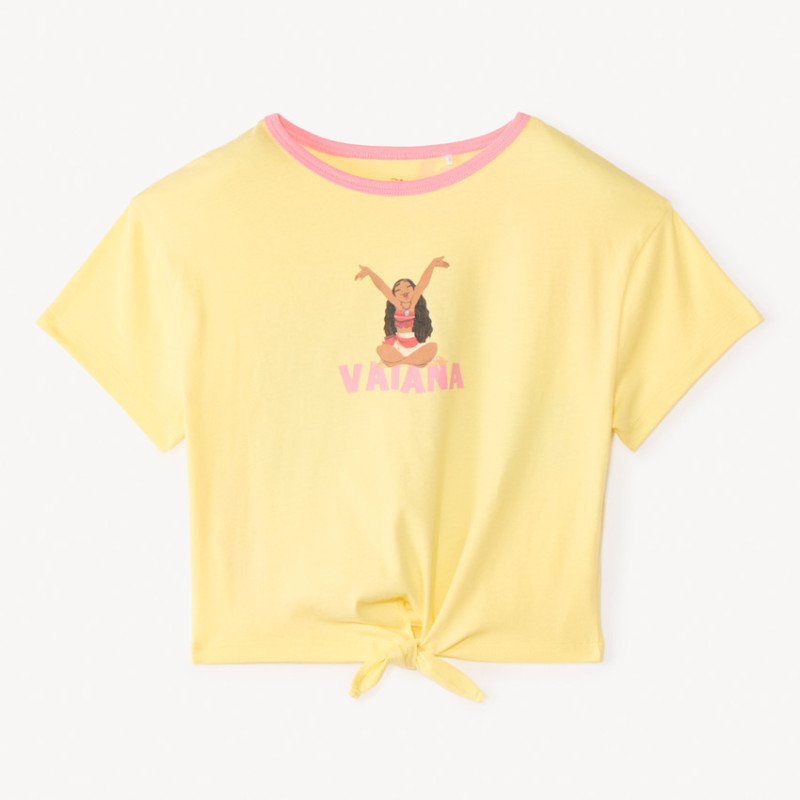 T-shirt manches courtes print Vaiana Disney fille
