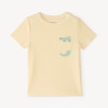 T-shirt manches courtes en maille fantaisie avec poche ludiq