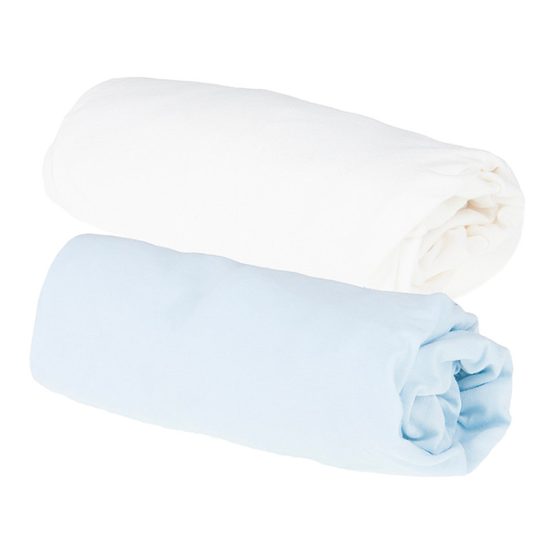 Lot de 2 draps housse - 70 x 140 cm