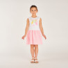 Robe effet 2-en-1 imprimé citron fille