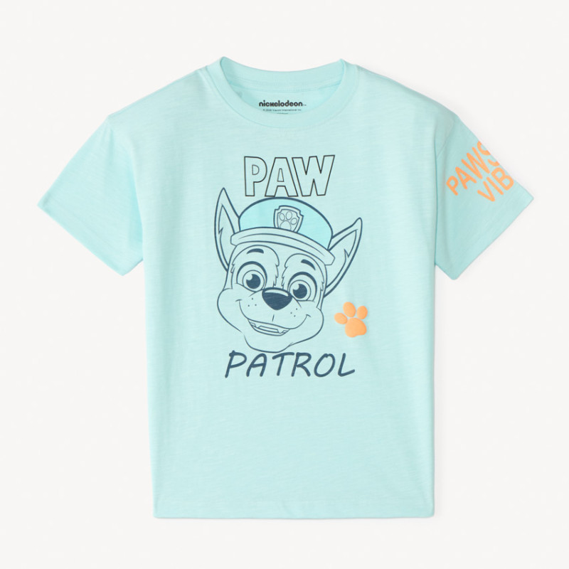 T-shirt manches courtes print Chase de la Pat'Patrouille gar
