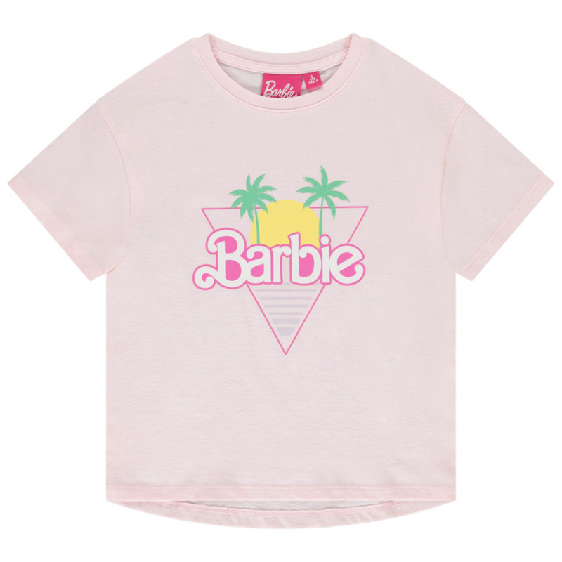 T-shirt manches courtes print Barbie fille