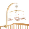 Mobile musical Promenade Bucolique rose
