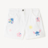 Short en denim broderie Stitch Disney fille